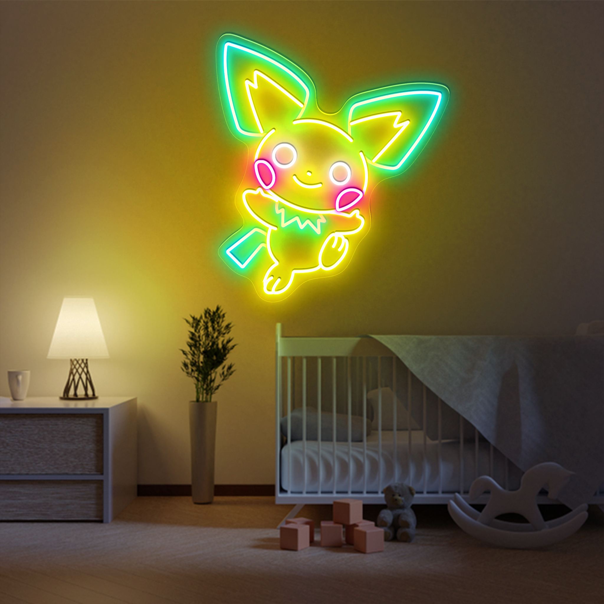 Pokemon Pichu Neon Sign