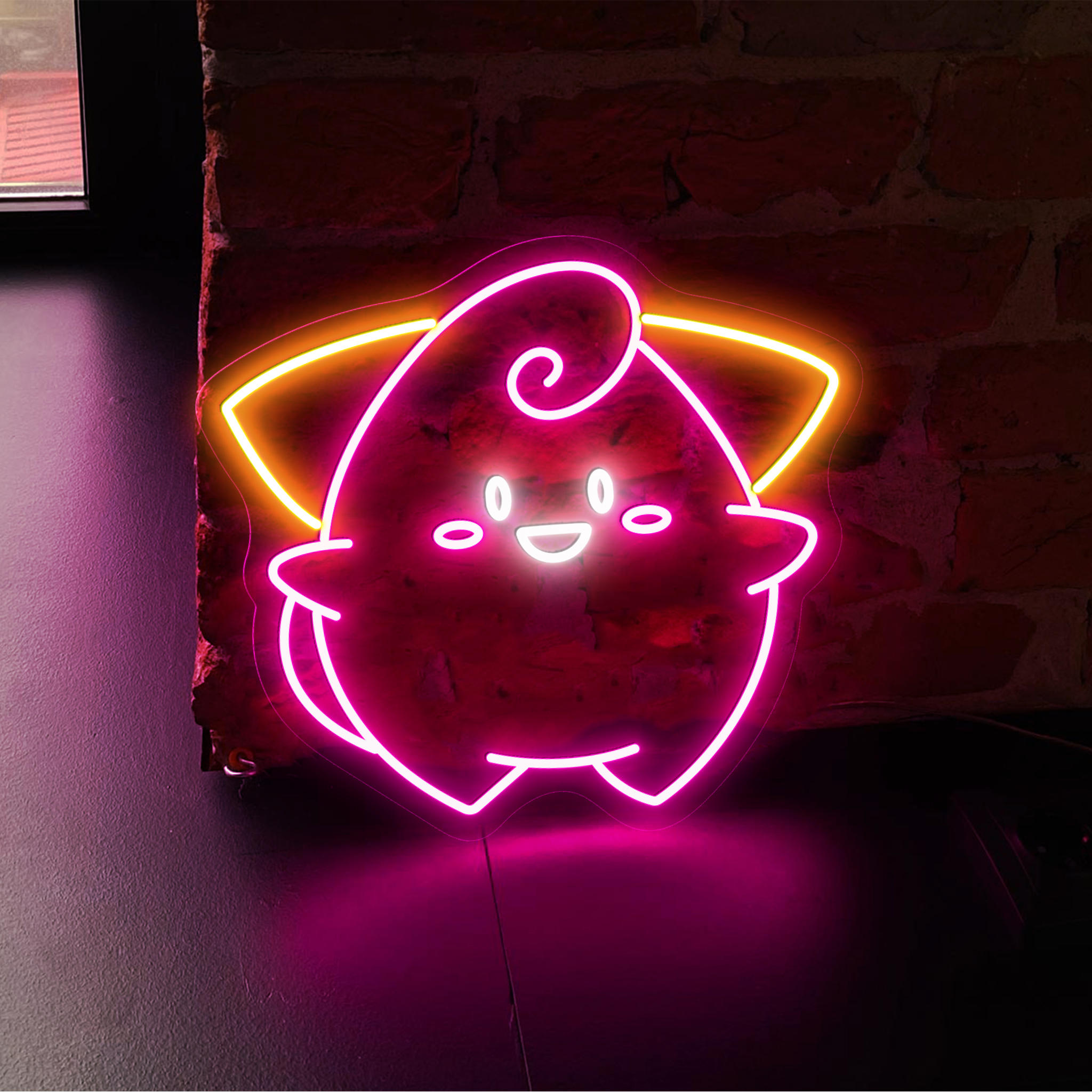 Cleffa Pokemon Neon Sign