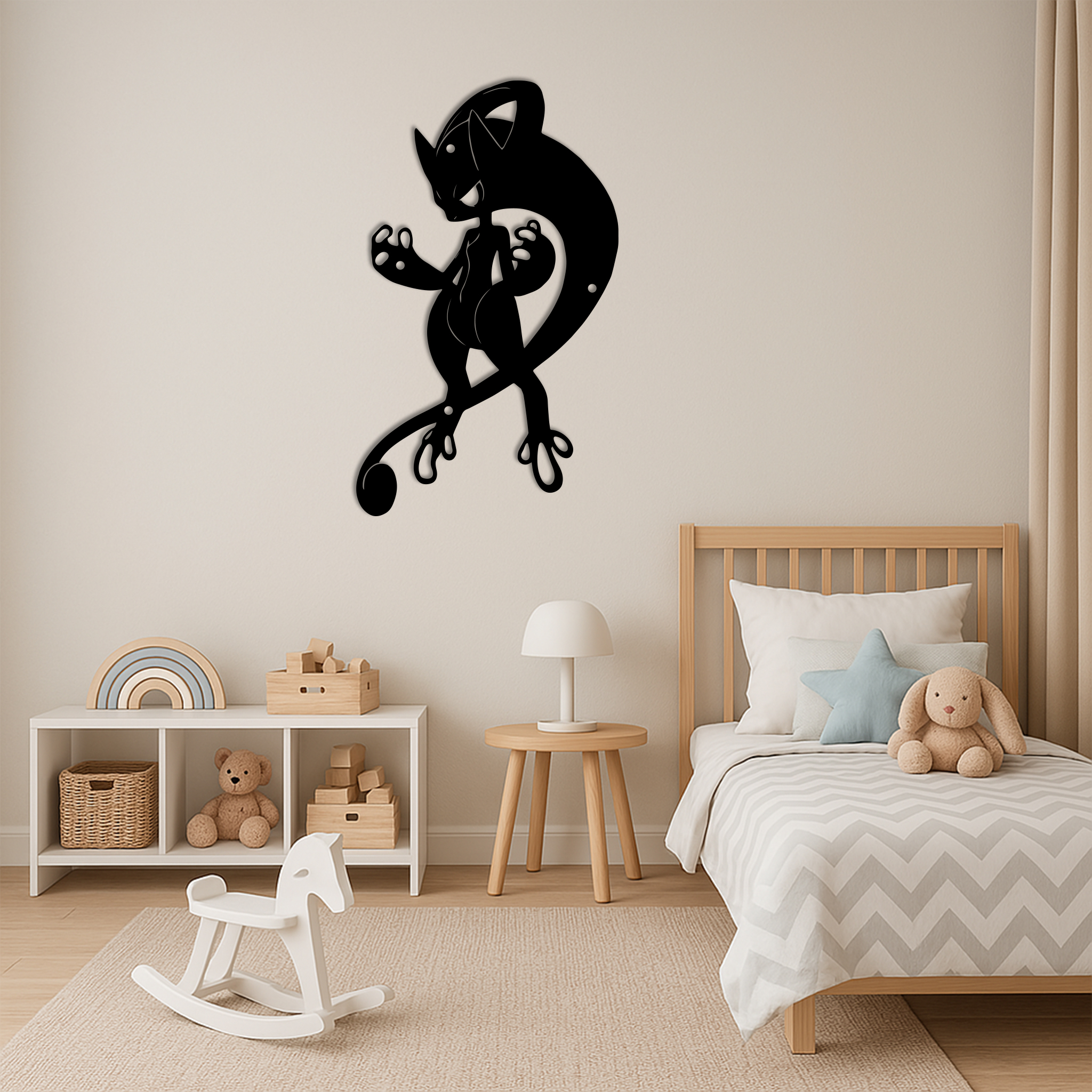 Pokemon Mewtwo Metal Sign