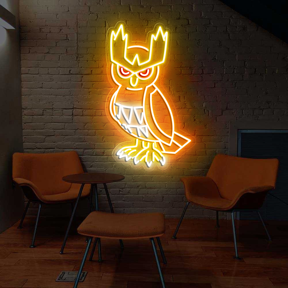 Pokemon Noctowl Neon Signs