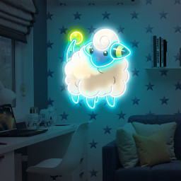 Pokemon Mareep UV Sign