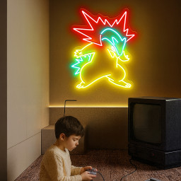 Pokemon Typhlosion Neon Signs