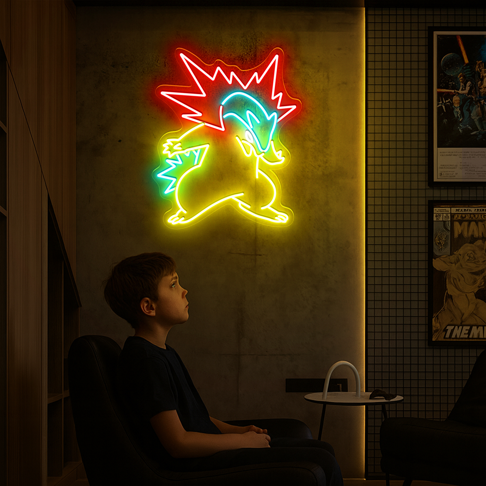 Pokemon Typhlosion Neon Signs