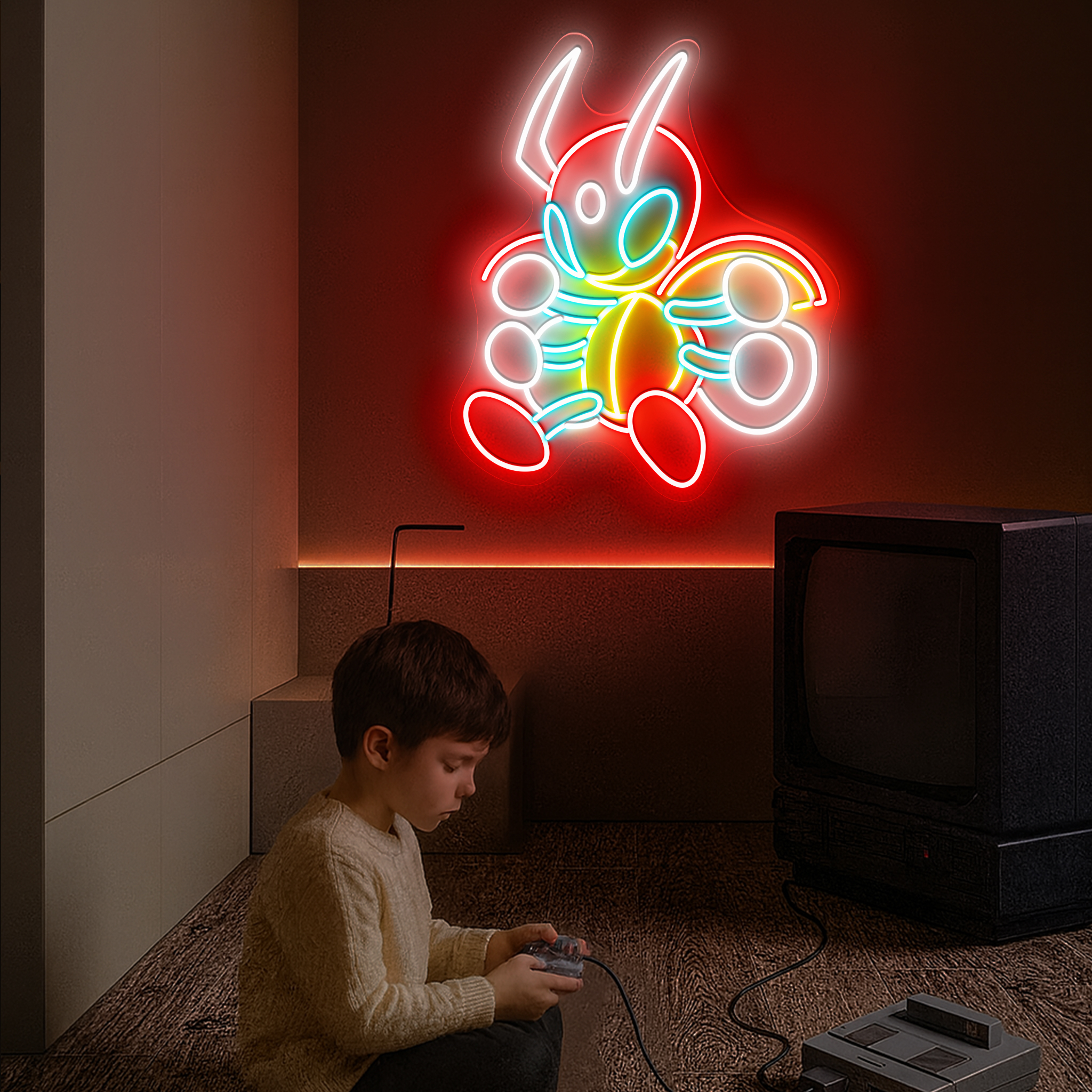 Ledian Pokemon Neon Sign