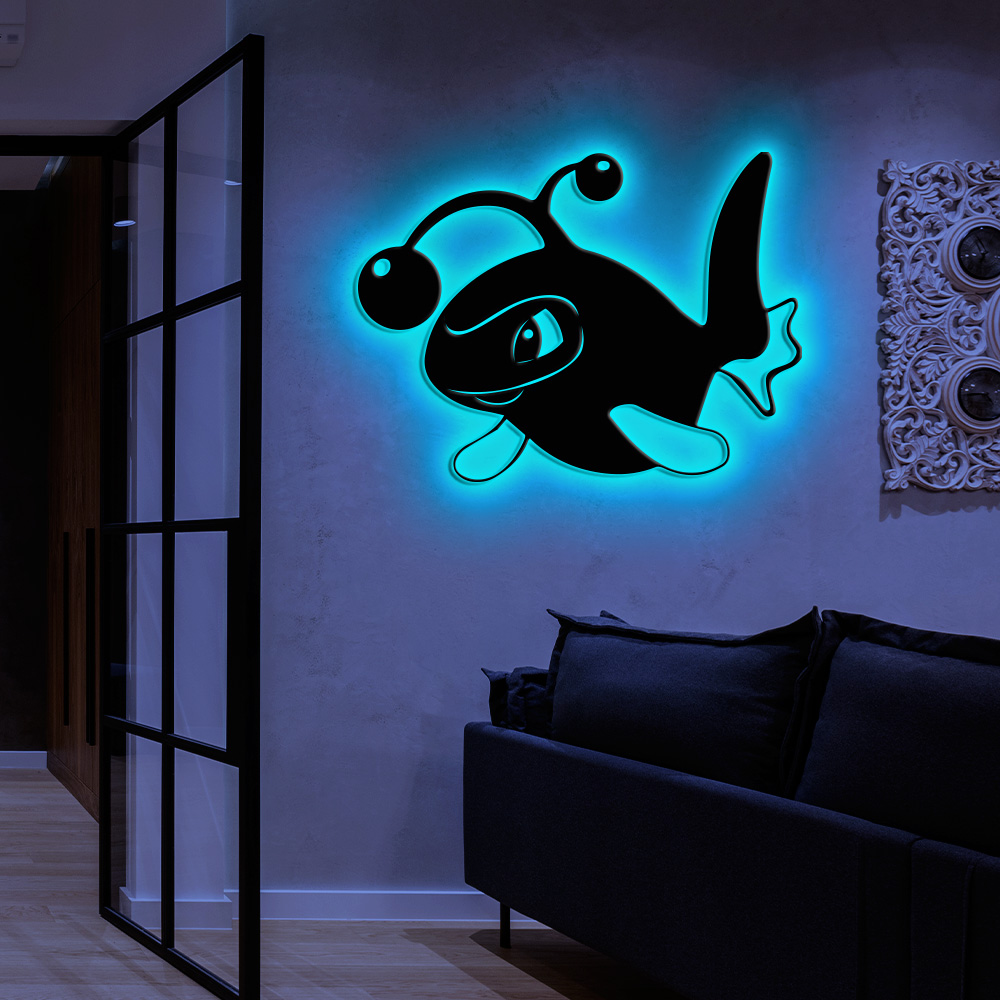 Pokemon Lanturn Metal Sign