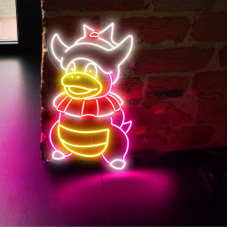 Slowking Pokemon Neon Sign