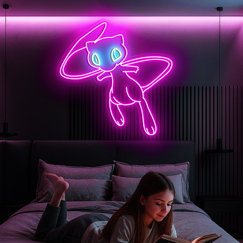 Mew Pokemon Neon Signs