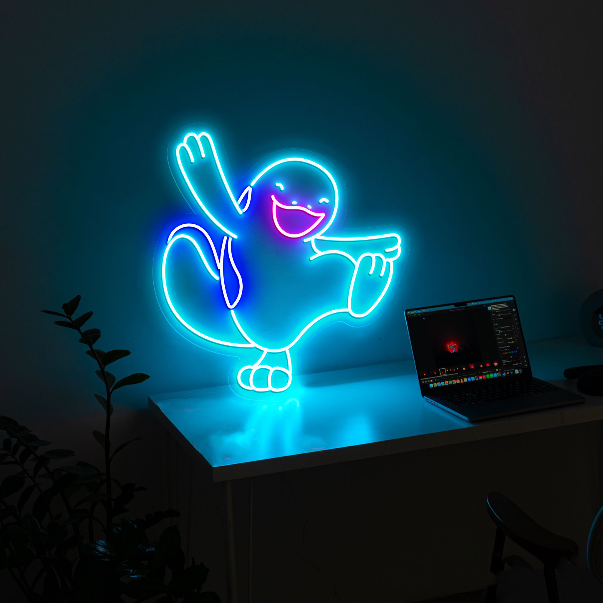 Pokemon Quagsire Neon Signs