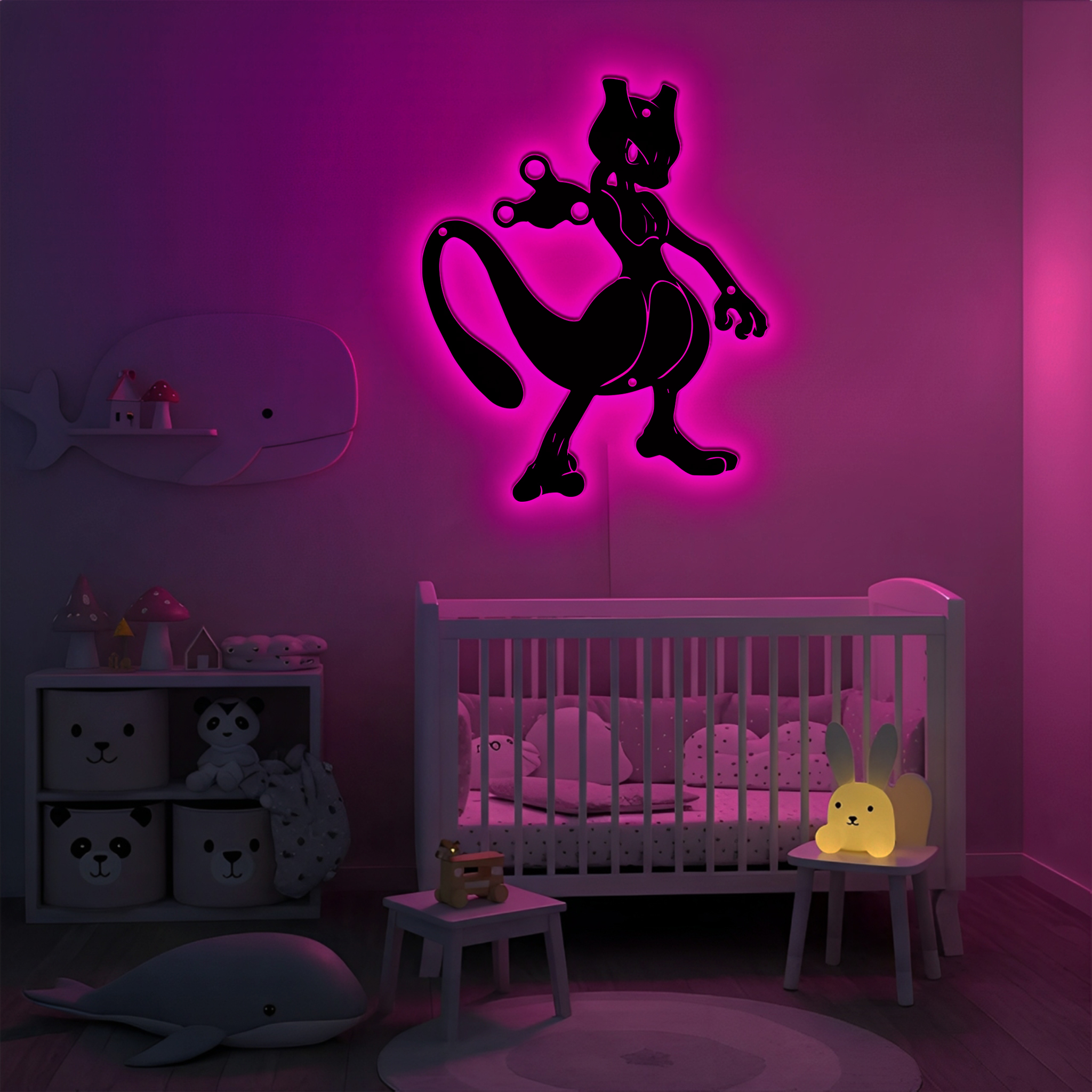 Pokemon Mewtwo Metal Signs