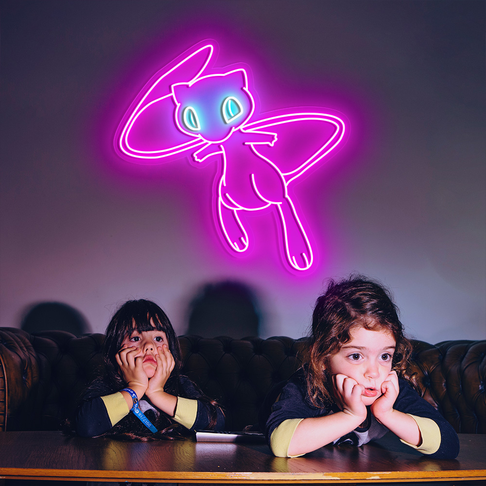 Mew Pokemon Neon Signs