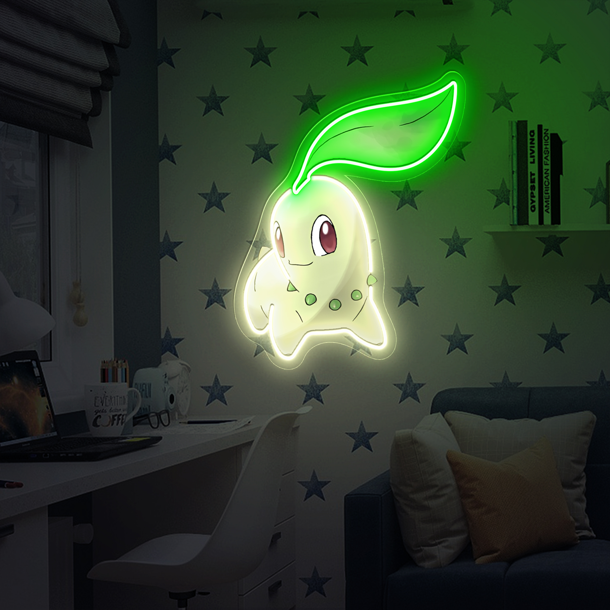 Chikorita Pokemon UV Signs