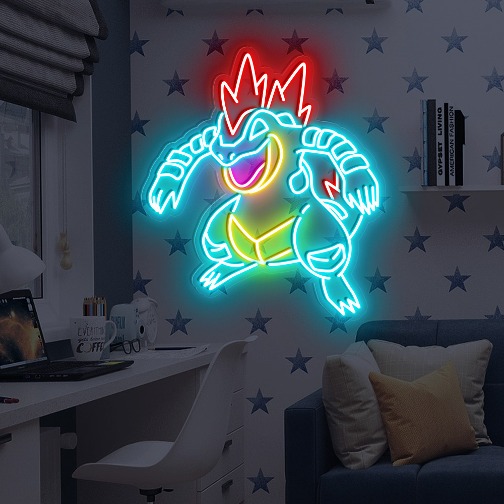 Pokemon Feraligatr Neon Sign