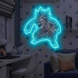 Pokemon Feraligatr Laser Sign