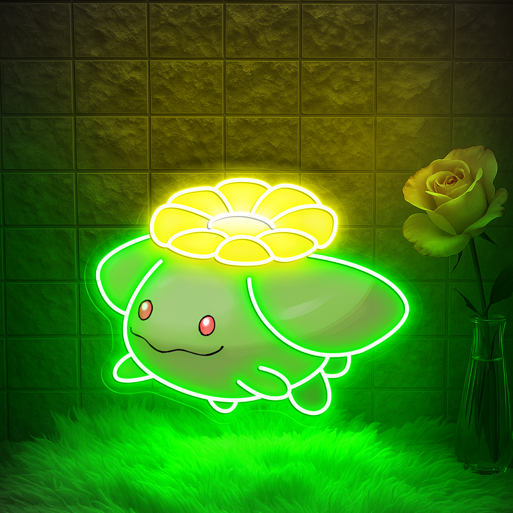 Skiploom Pokemon UV Sign