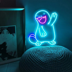 Quagsire Pokemon Neon Sign