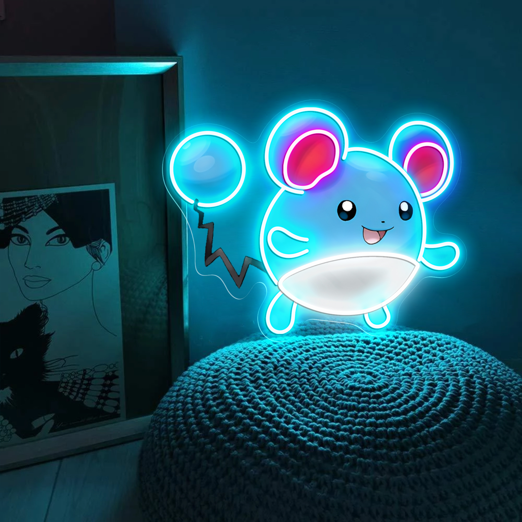 Pokemon Marill UV Signs