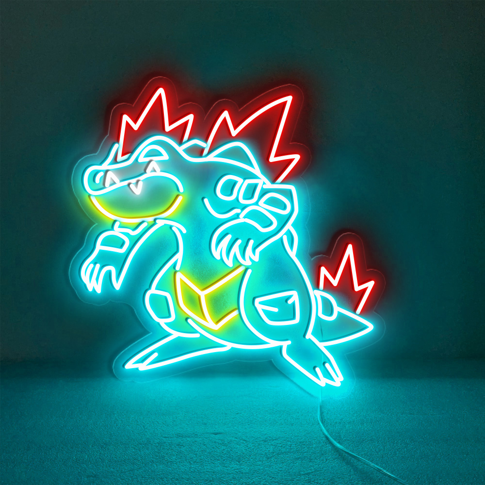Pokemon Feraligatr Neon Signs