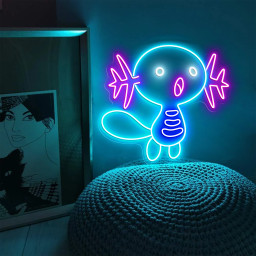 Wooper Pokemon Neon Signs