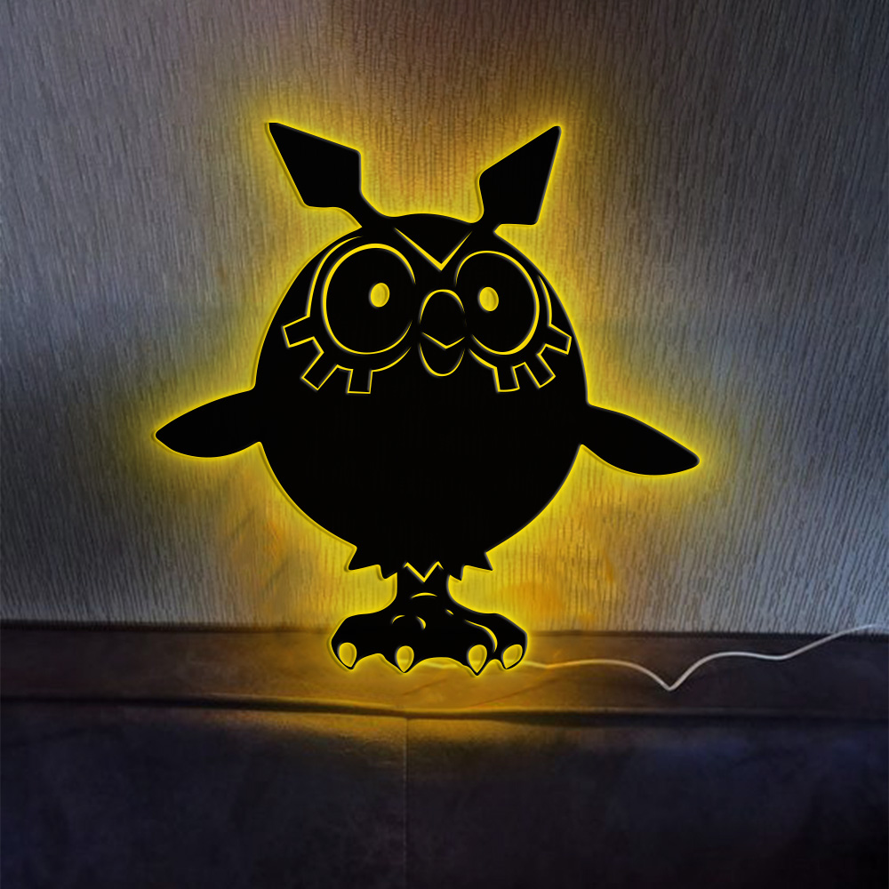 Pokemon Hoothoot Metal Sign