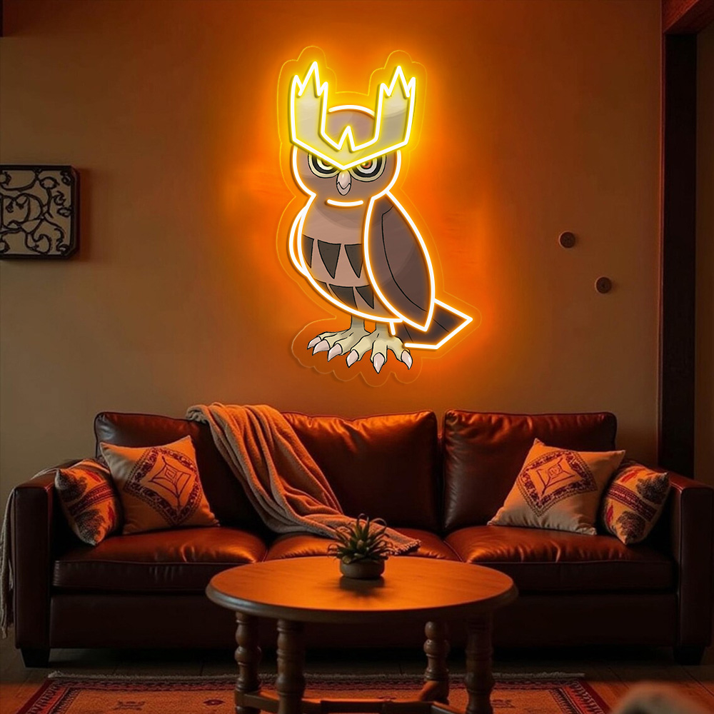 Pokemon Noctowl UV Signs