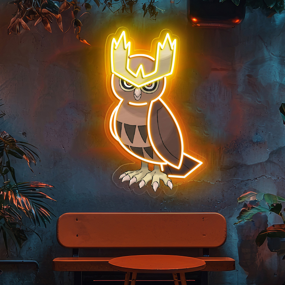 Pokemon Noctowl UV Signs