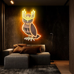 Pokemon Noctowl UV Signs