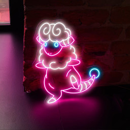 Flaaffy Pokemon Neon Sign