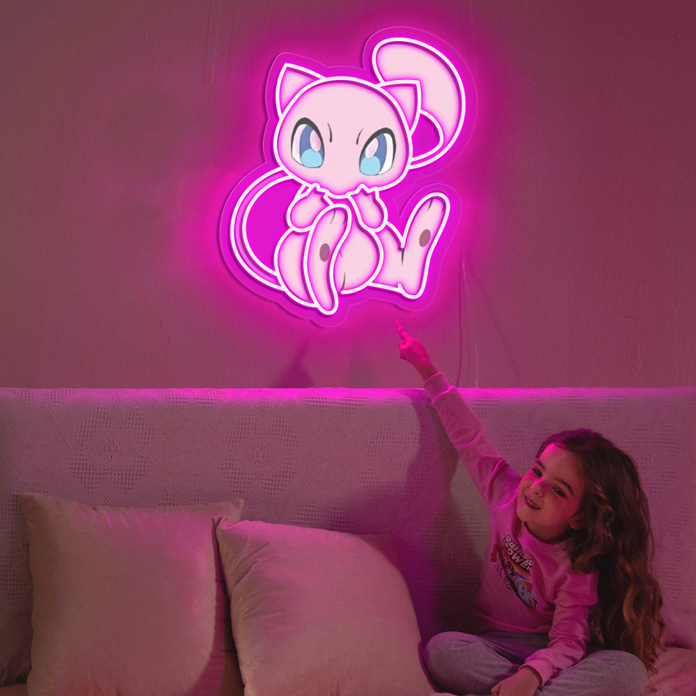 Mew Pokemon UV Sign