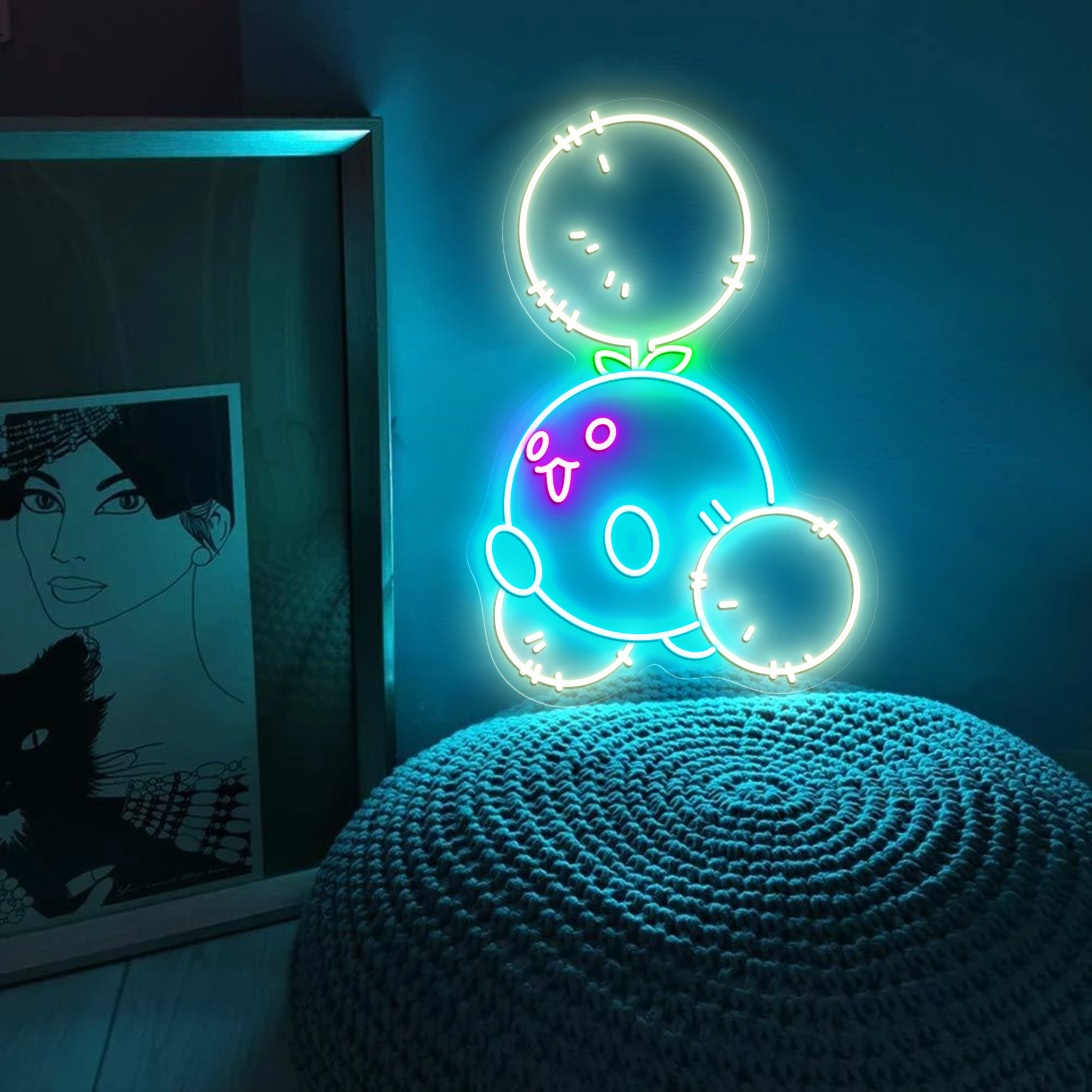Jumpluff Pokemon Neon Sign