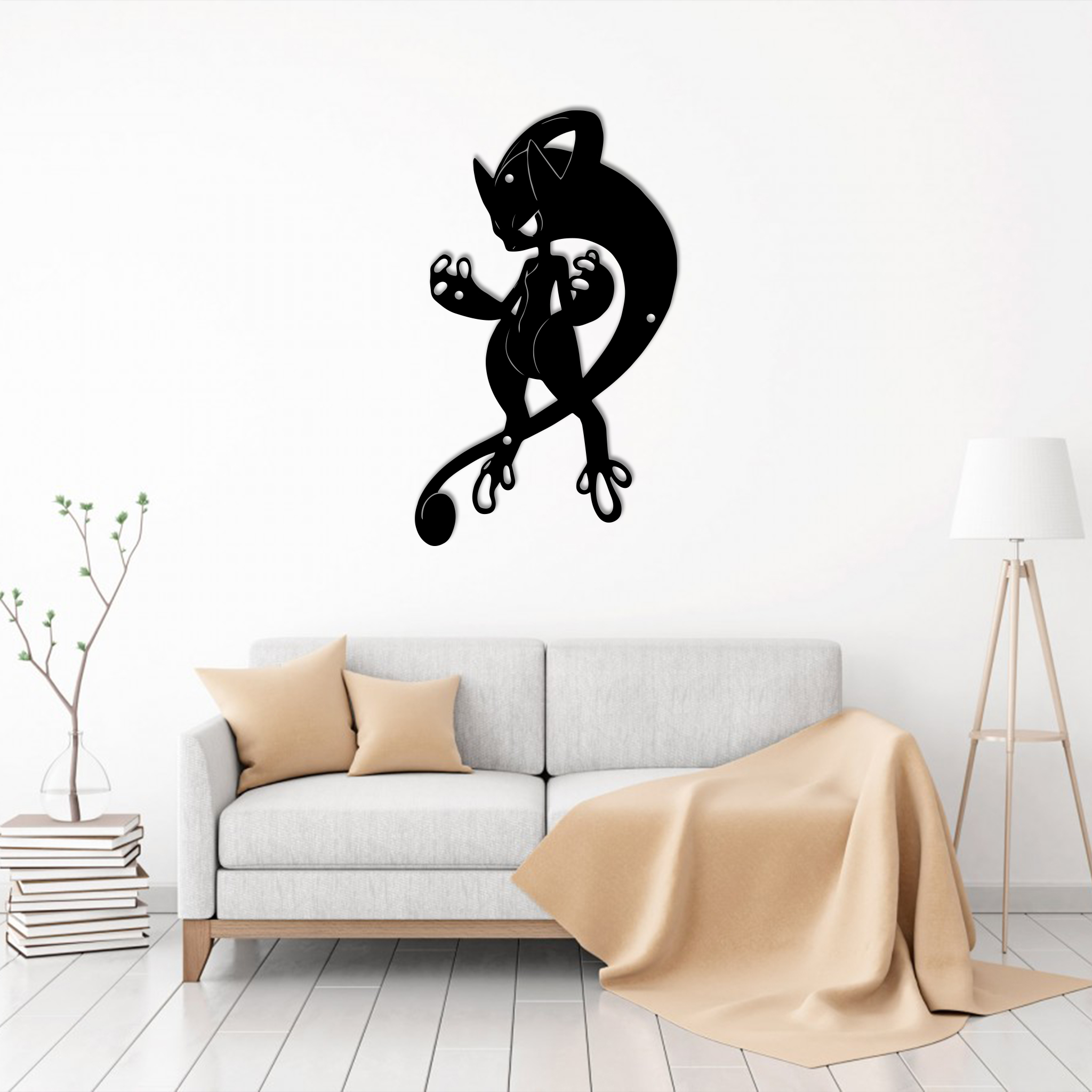 Pokemon Mewtwo Metal Sign