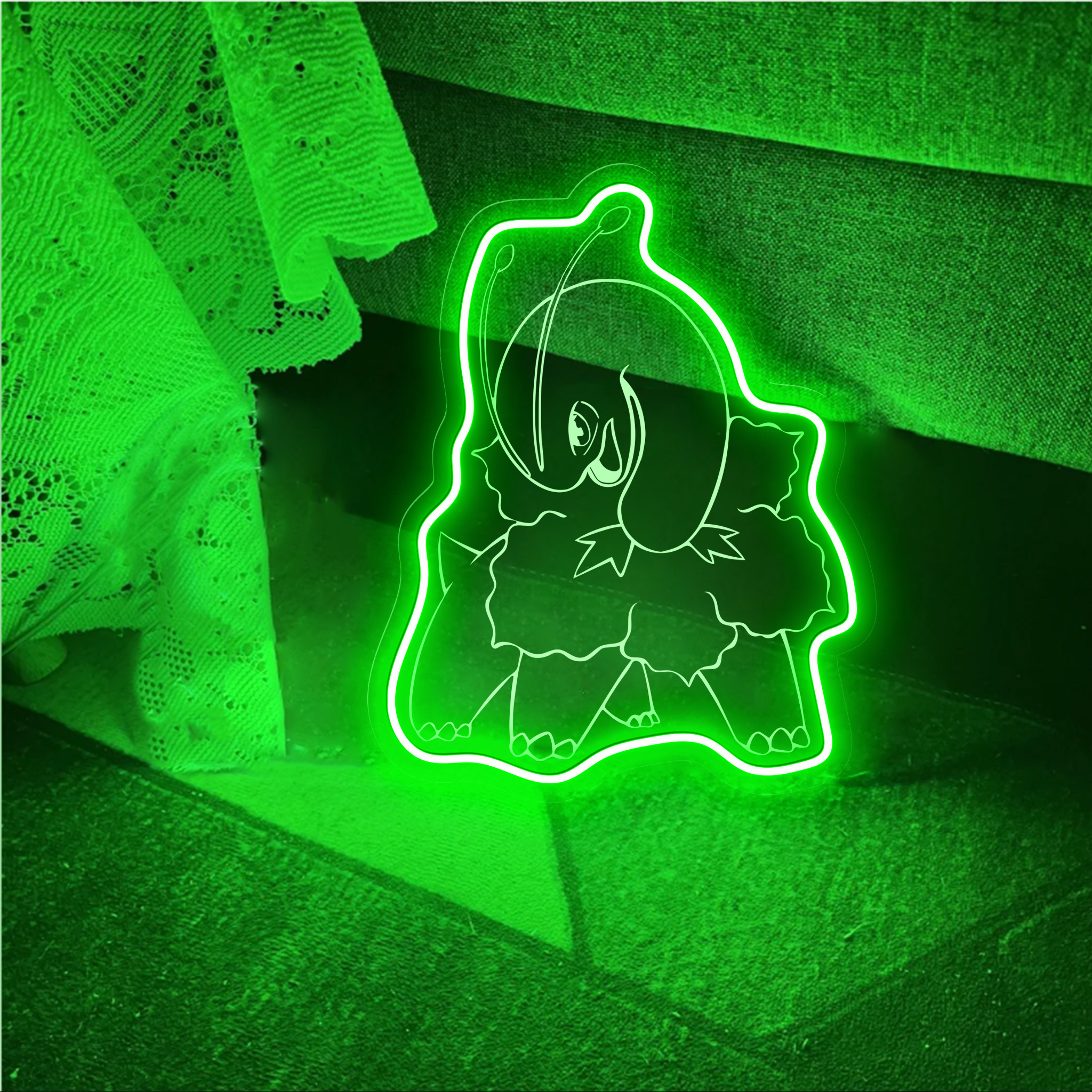 Meganium Pokemon Laser Sign