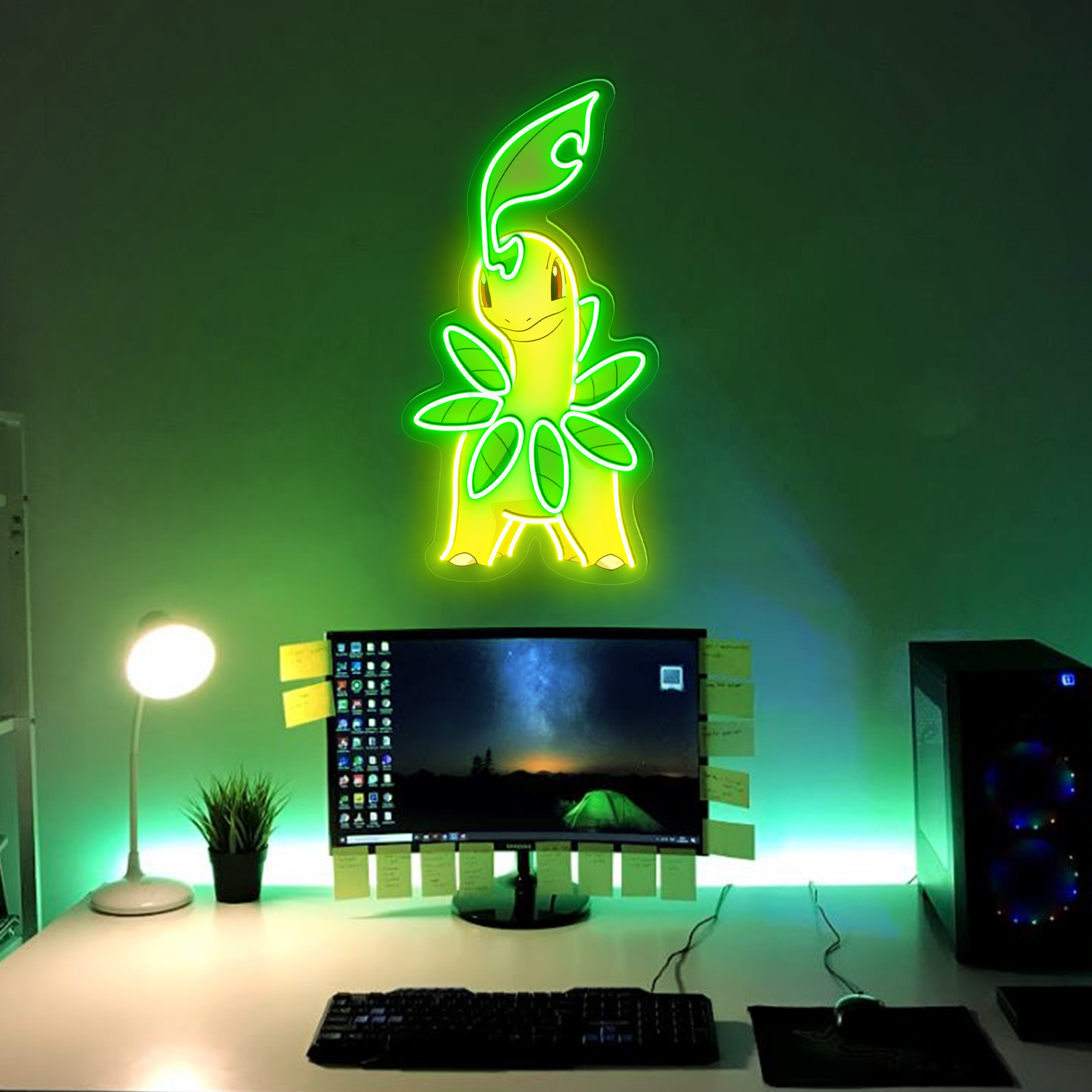 Bayleef Pokemon UV Sign