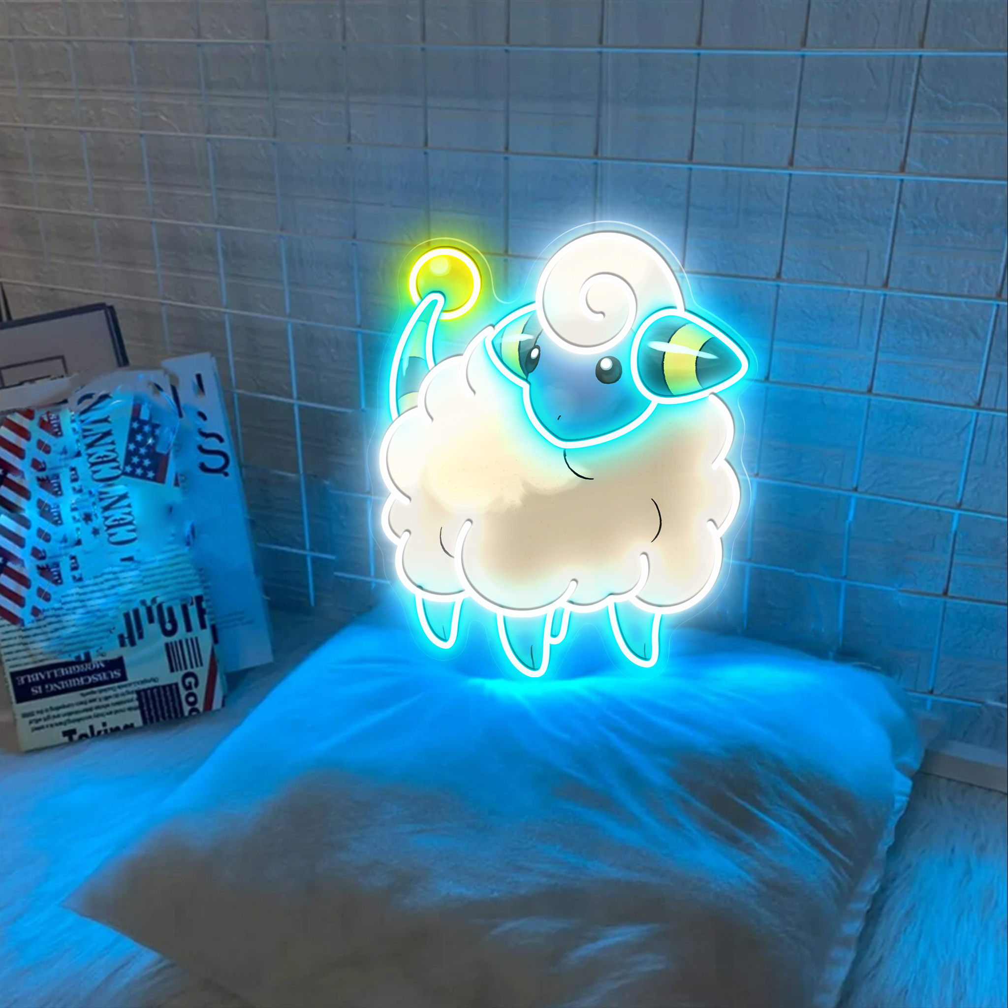 Pokemon Mareep UV Sign
