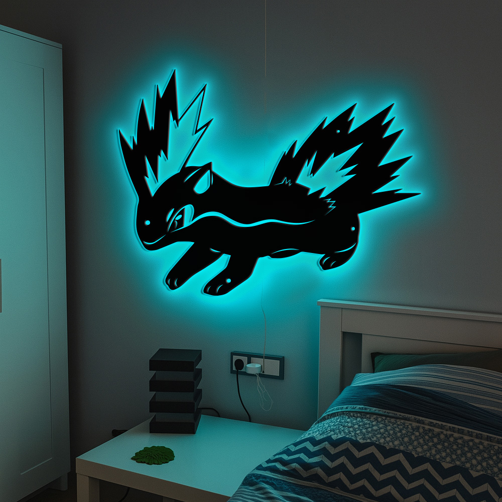 Pokemon Cyndaquil Metal Sign