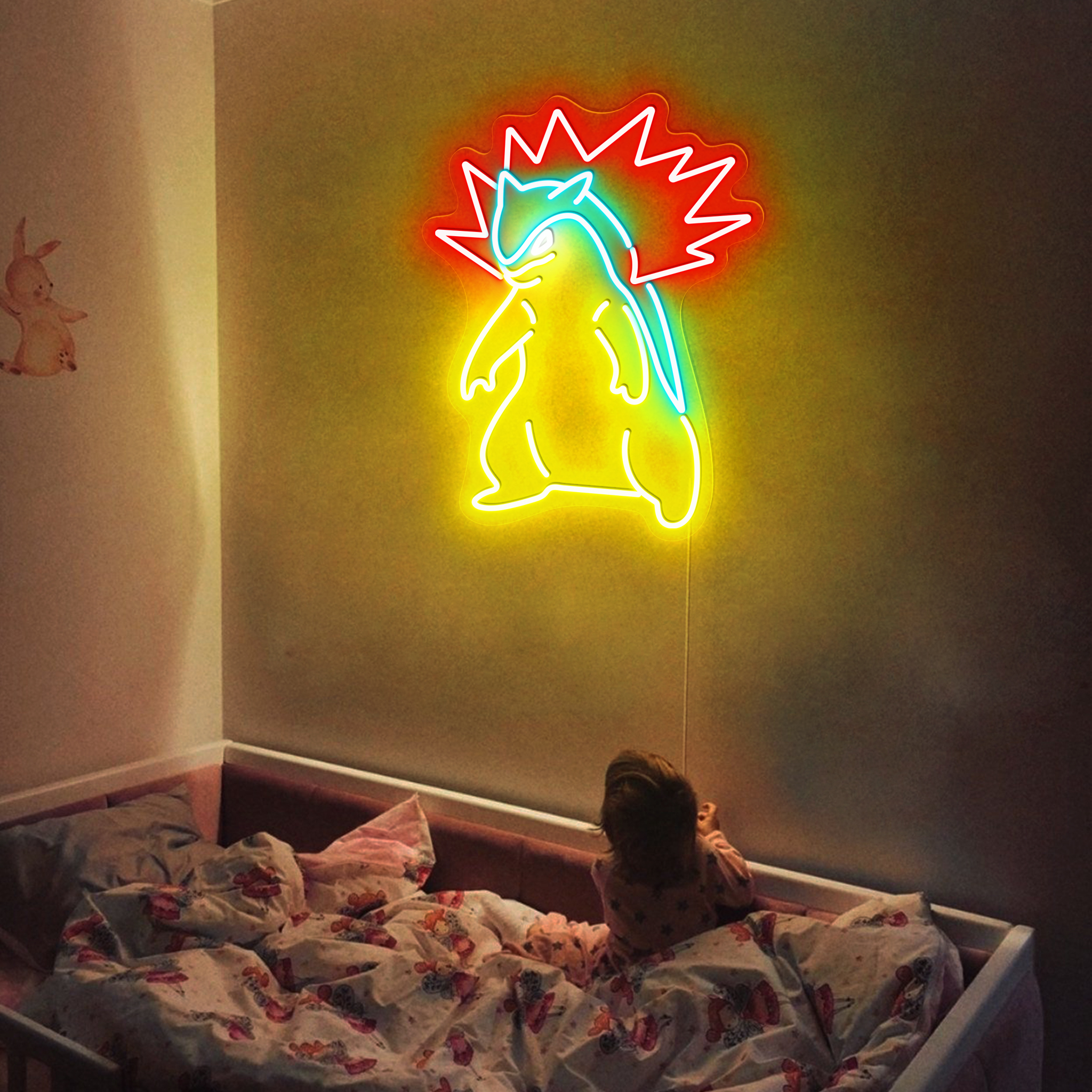 Typhlosion Pokemon Neon Signs