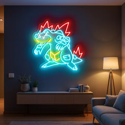 Pokemon Feraligatr Neon Signs