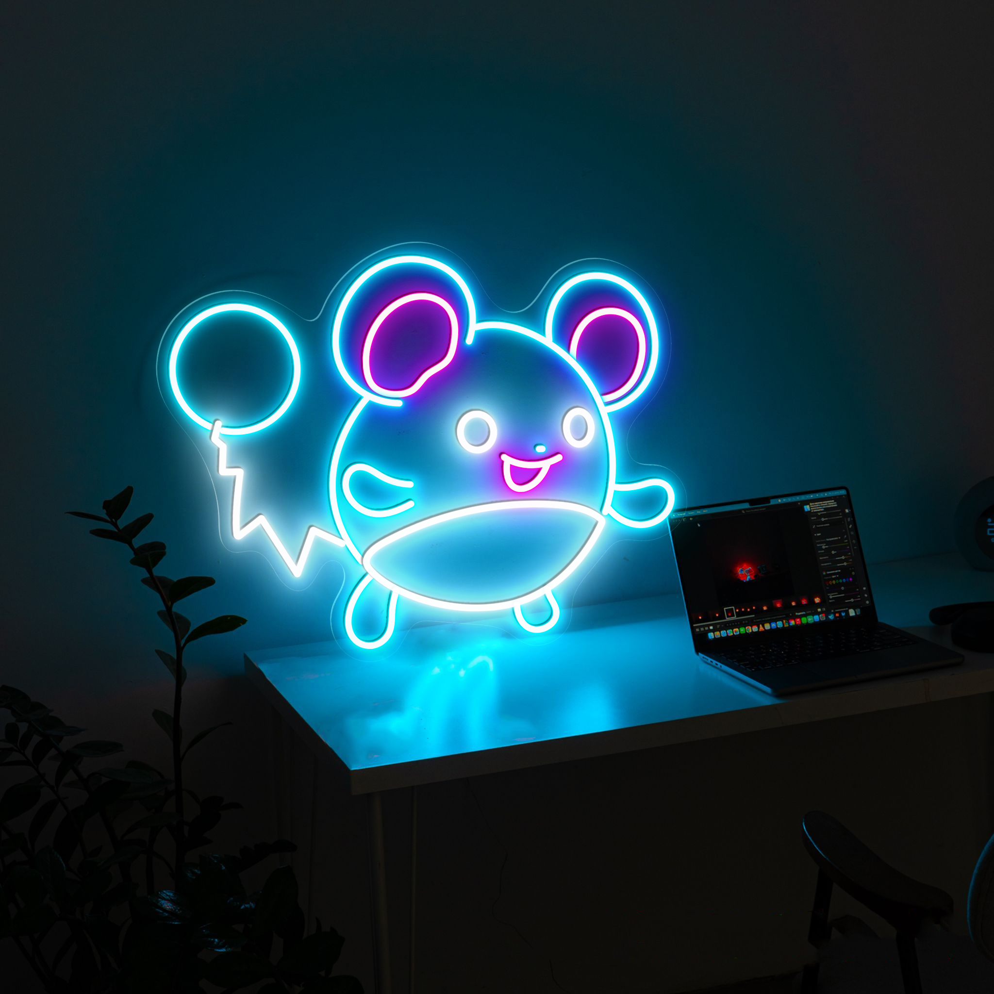 Pokemon Marill Neon Signs