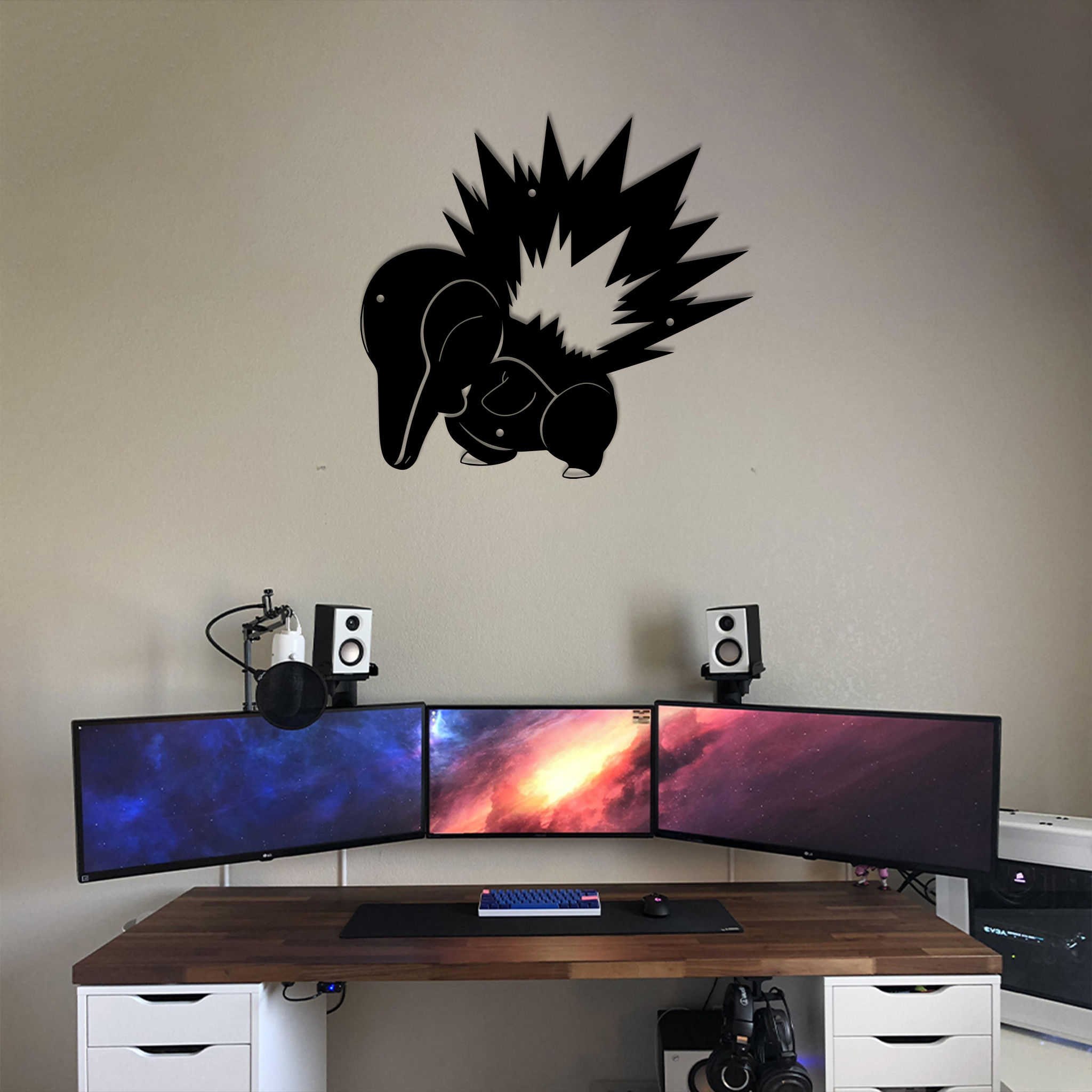 Cyndaquil Pokemon Metal Sign