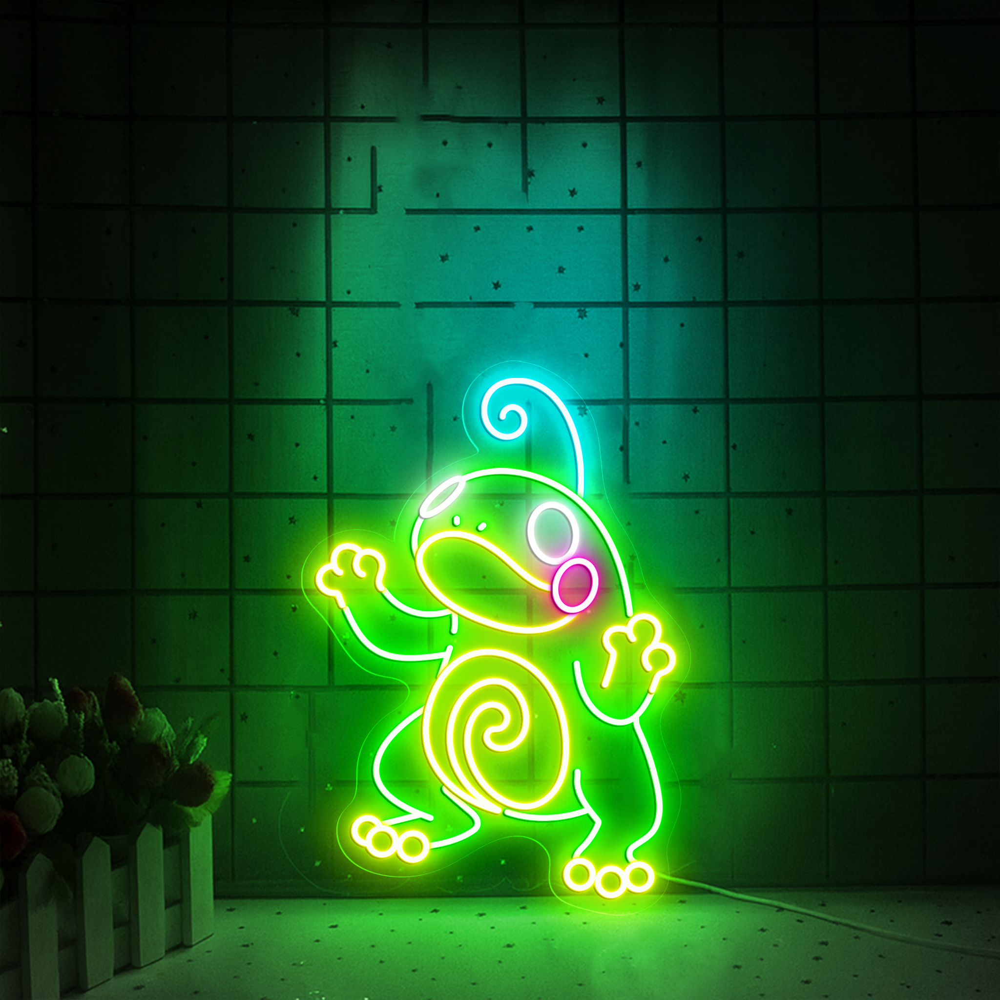 Politoed Pokemon Neon Sign