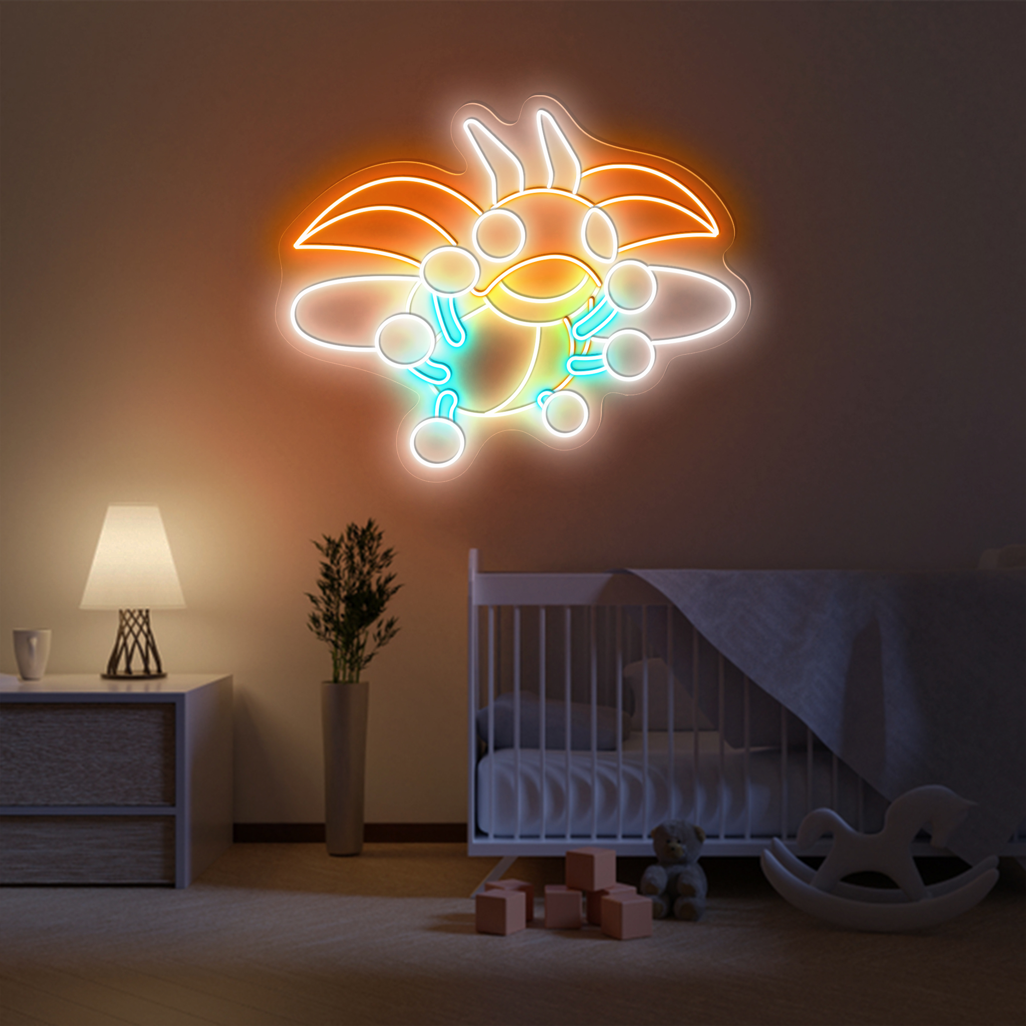 Ledyba Pokemon Neon Signs