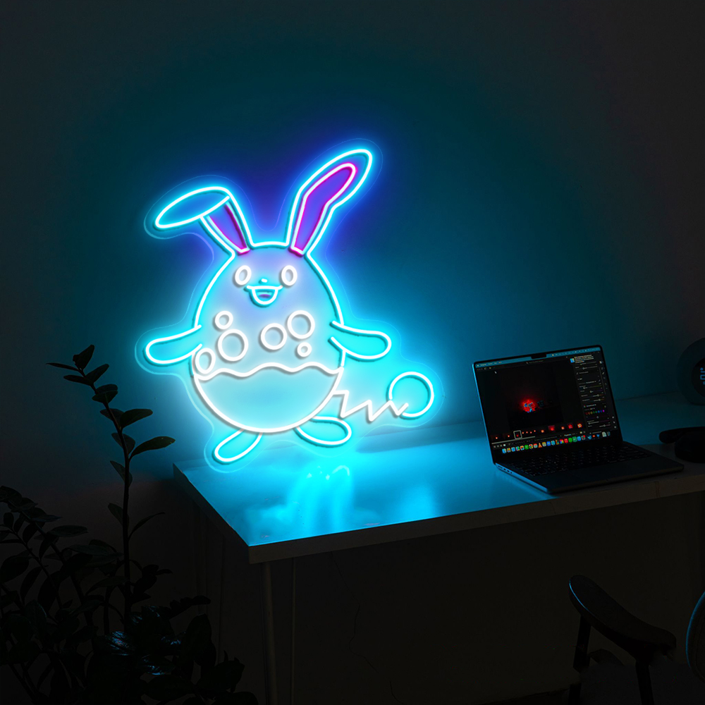 Pokemon Azumarill Neon Sign