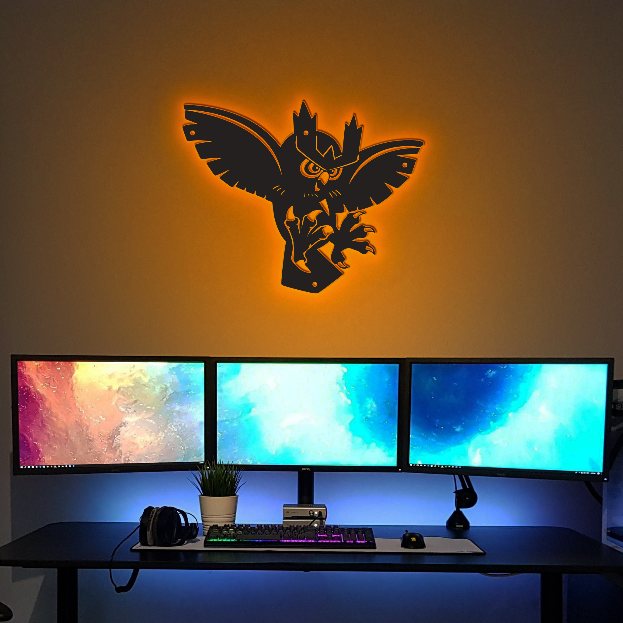 Pokemon Noctowl Metal Sign