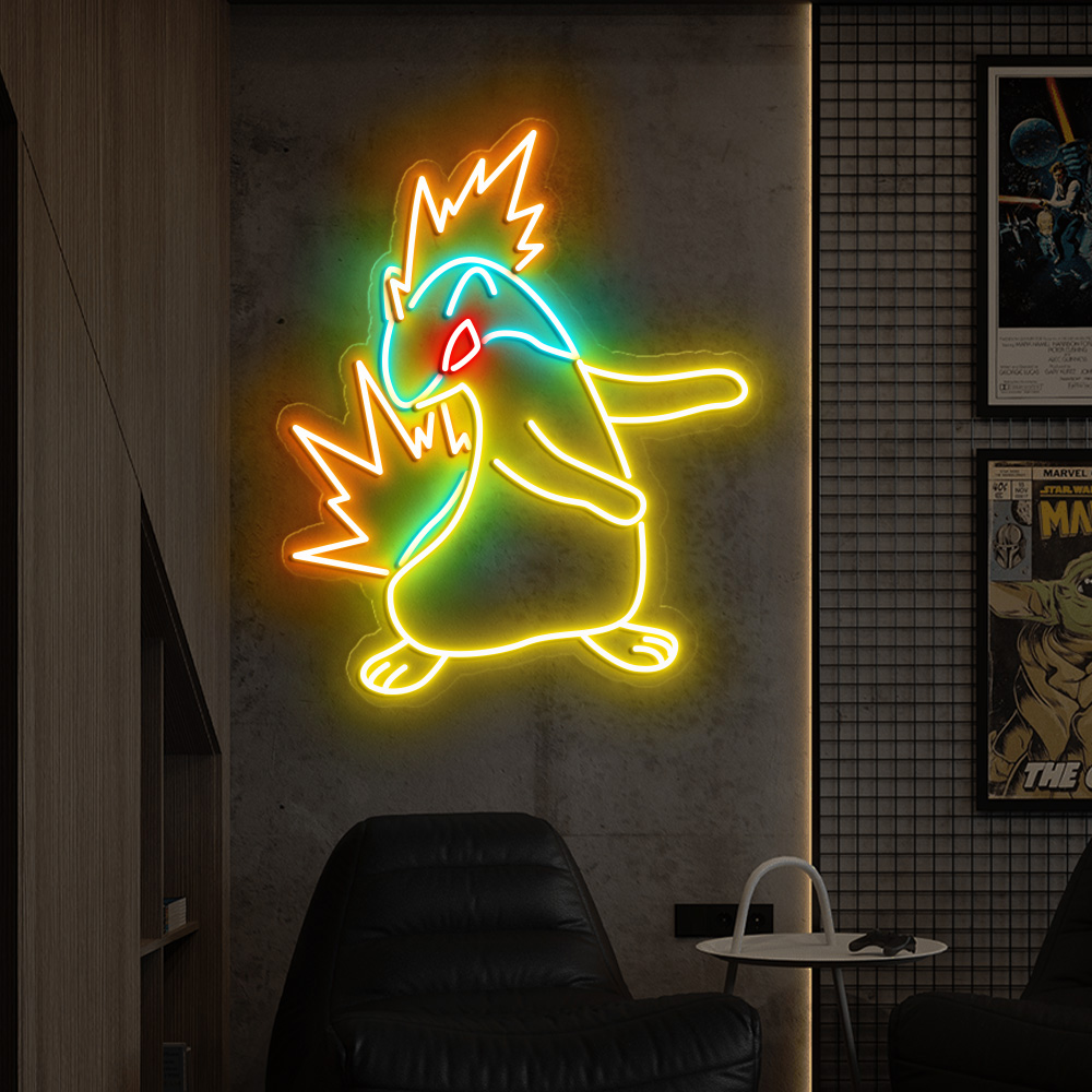 Pokemon Quilava Neon Sign