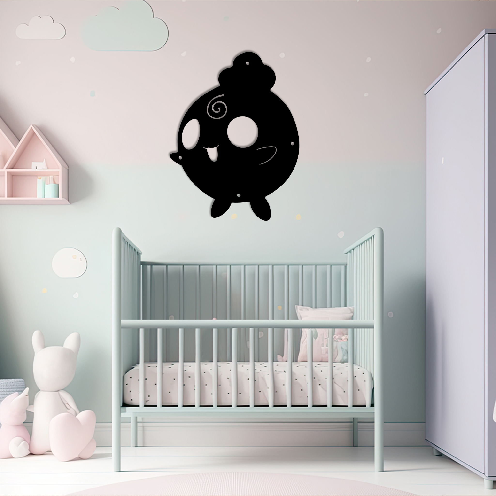 Pokemon Igglybuff Metal Sign