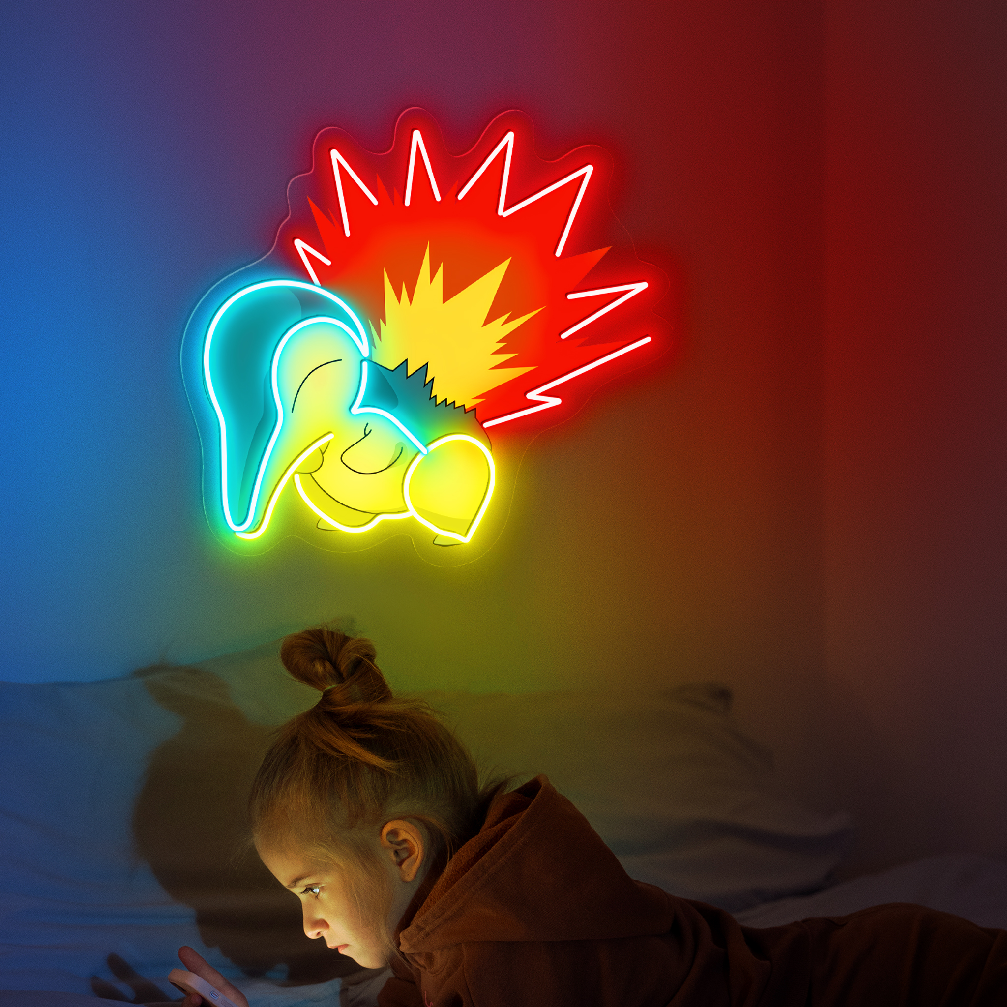 Cyndaquil Pokemon UV Sign