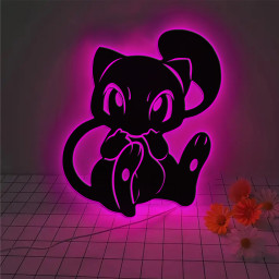 Mew Pokemon Metal Sign