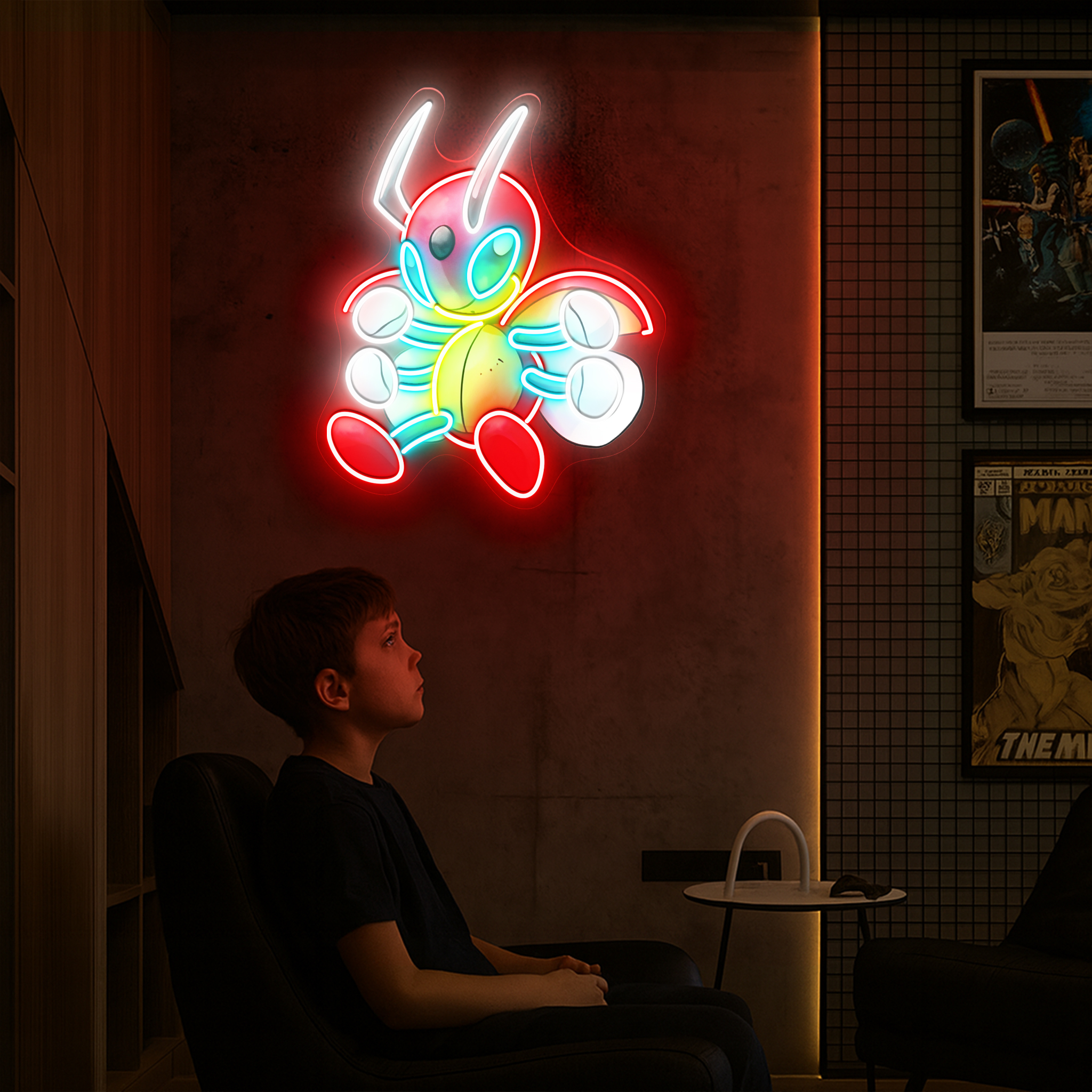 Ledian Pokemon UV Sign