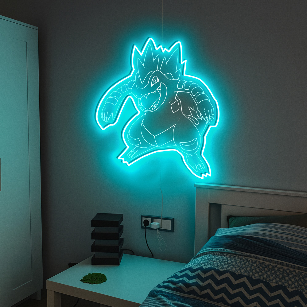 Pokemon Feraligatr Laser Sign