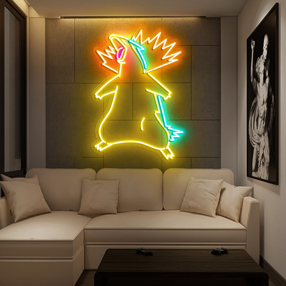 Pokemon Typhlosion Neon Sign