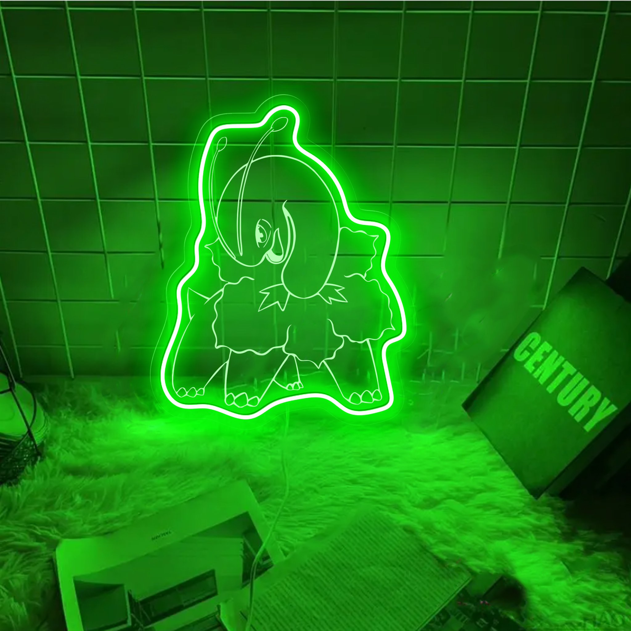 Meganium Pokemon Laser Sign